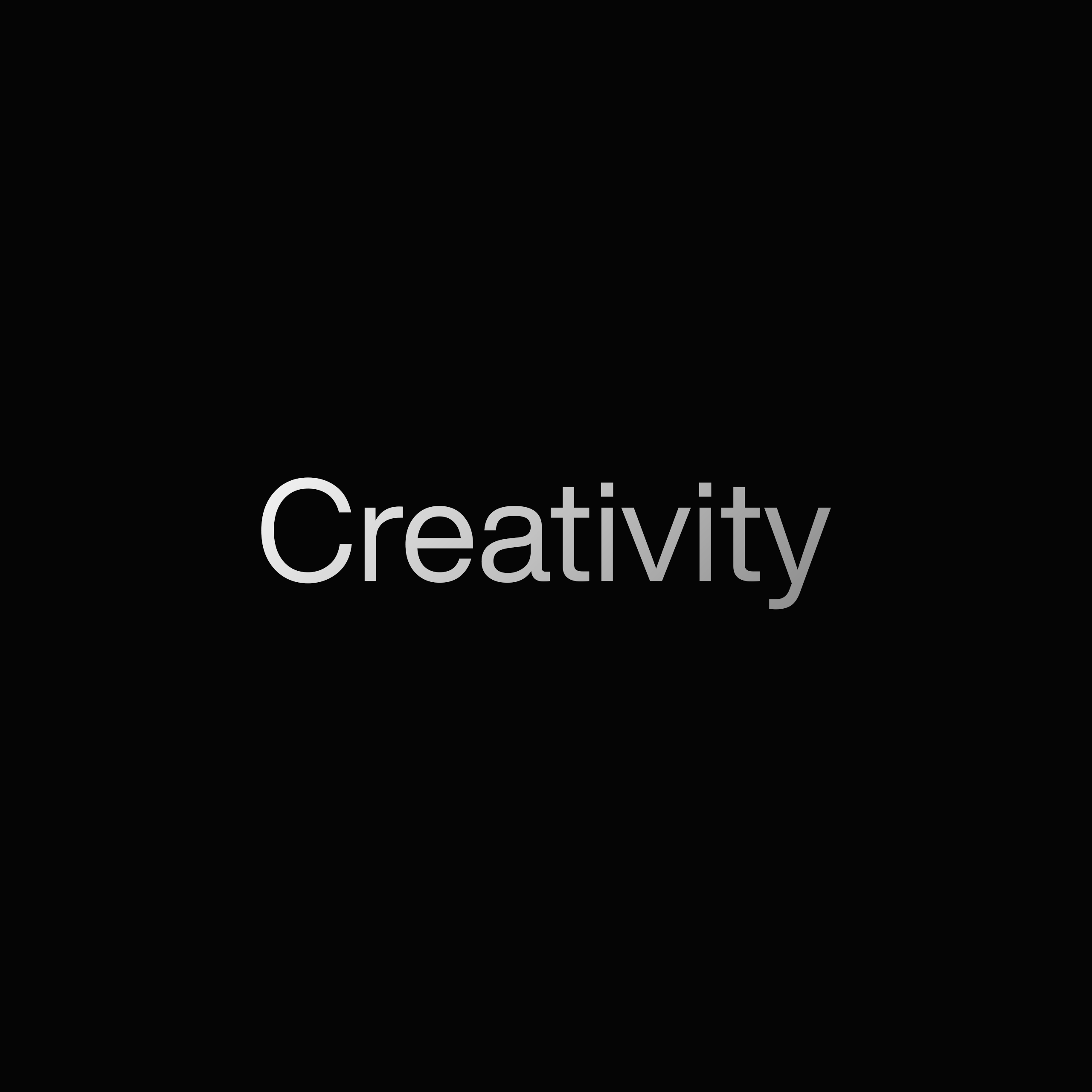 Principles - Creativity